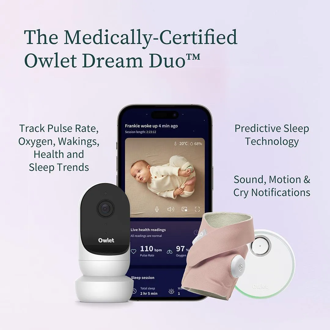 Owlet Dream Duo - White & Dusty Rose