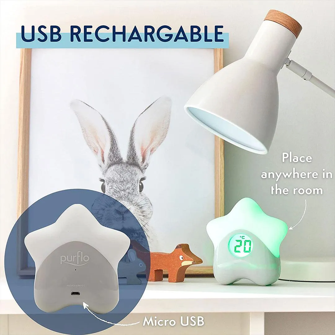 Purflo Starlight Colour-Changing Room Thermometer