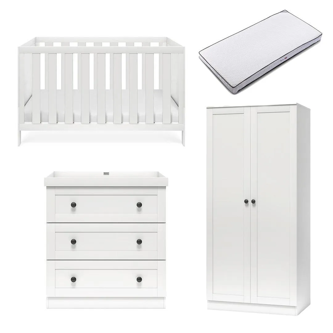 Silver Cross Bromley 3 Piece Room Set - White