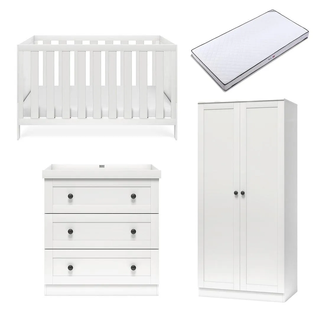 Silver Cross Bromley 3 Piece Room Set - White