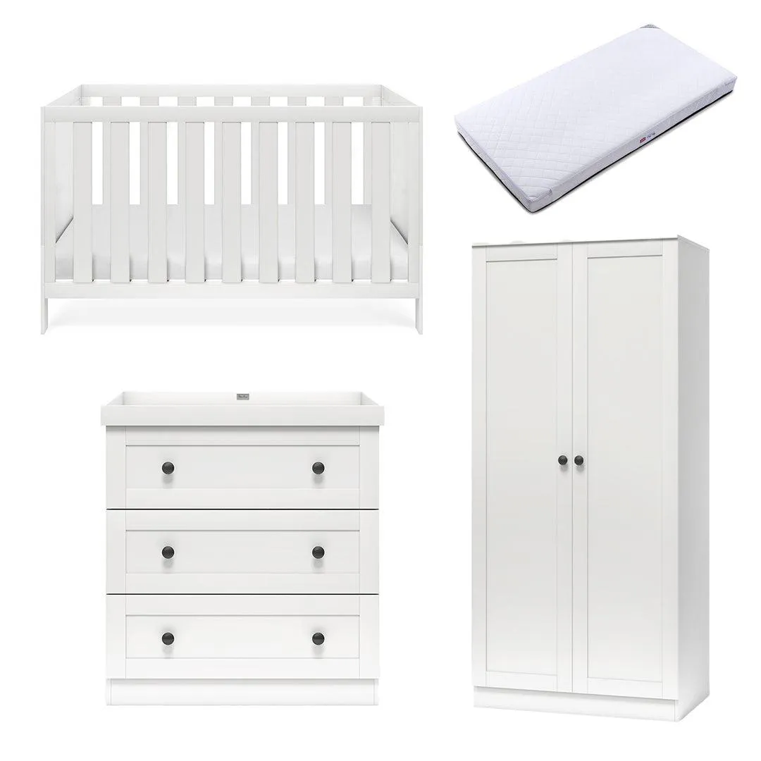 Silver Cross Bromley 3 Piece Room Set - White