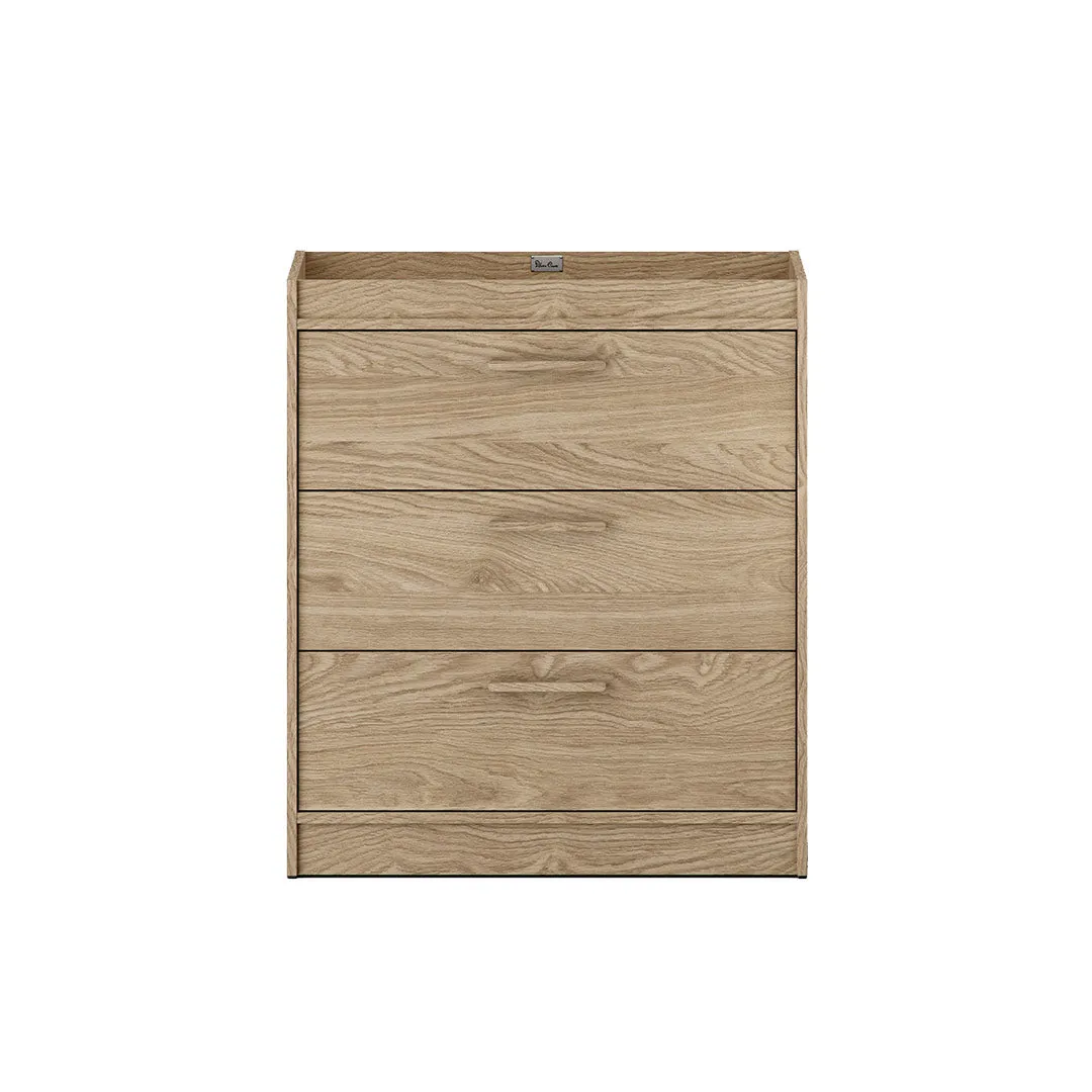Silver Cross Geneva 2 Piece Nursery Set (Cot Bed & Dresser) - Oak