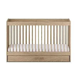 Silver Cross Geneva Cot Bed - Oak