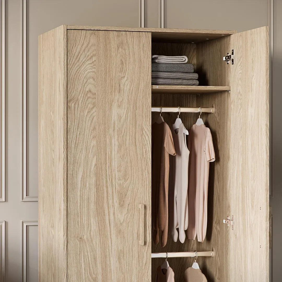 Silver Cross Geneva Wardrobe - Oak