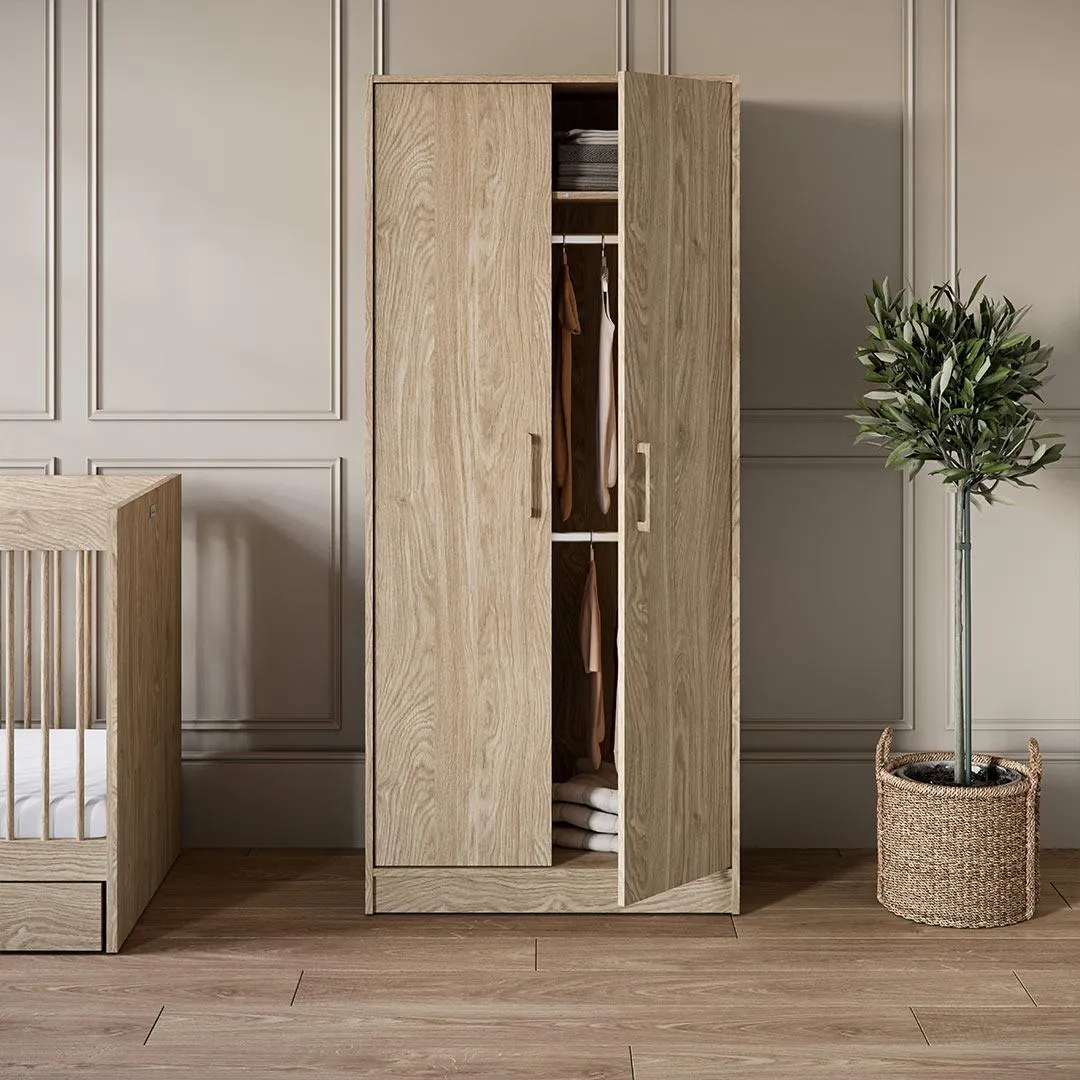 Silver Cross Geneva Wardrobe - Oak