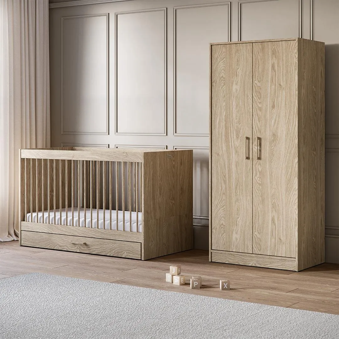 Silver Cross Geneva Wardrobe - Oak