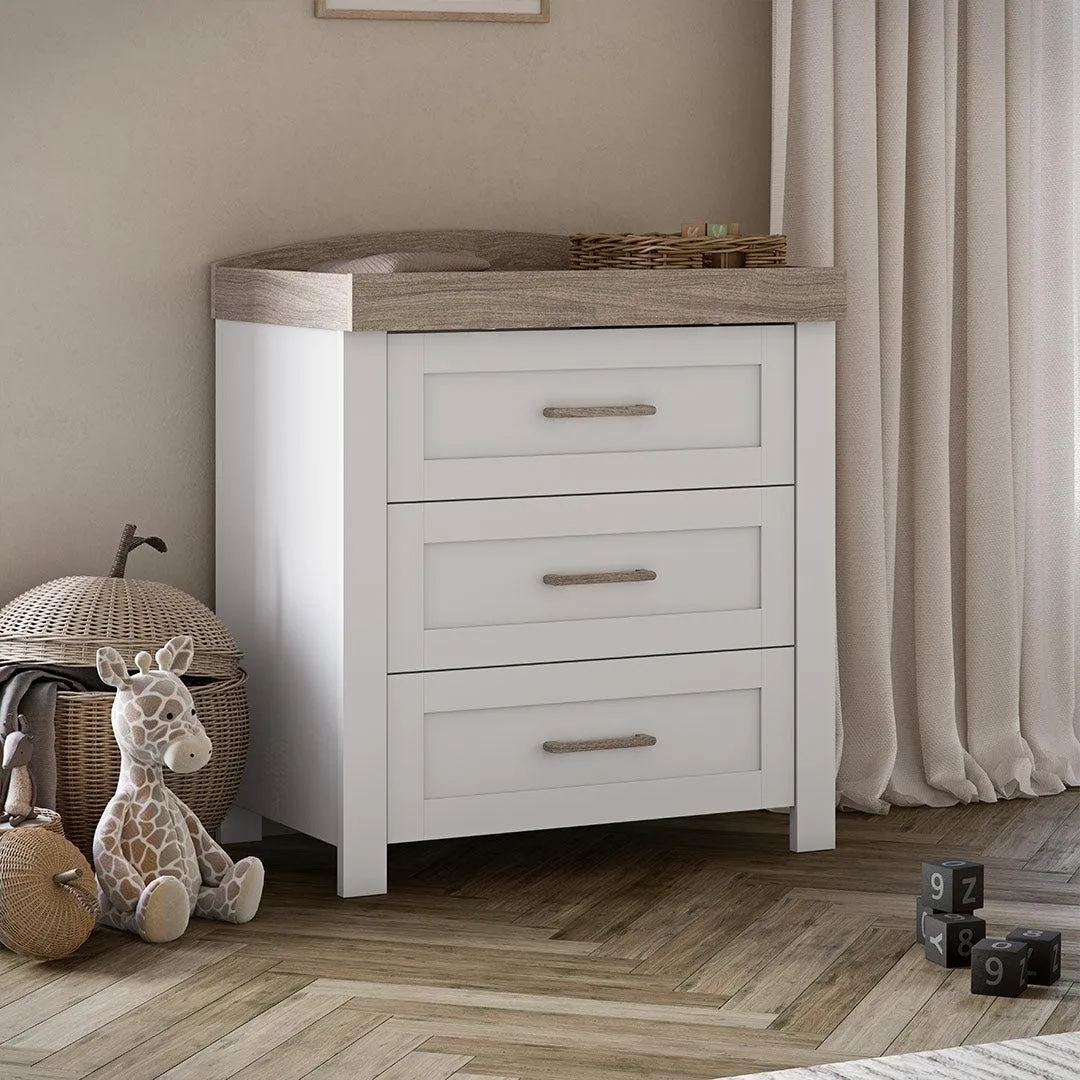 Silver Cross Valencia Dresser - Ash White