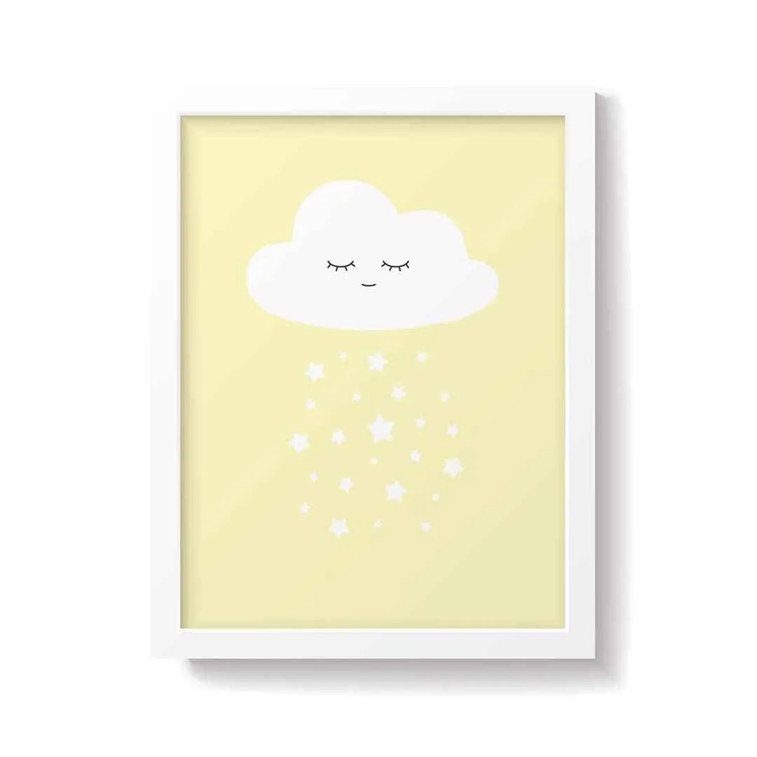 Snuz Cloud Nursery Print - Yellow