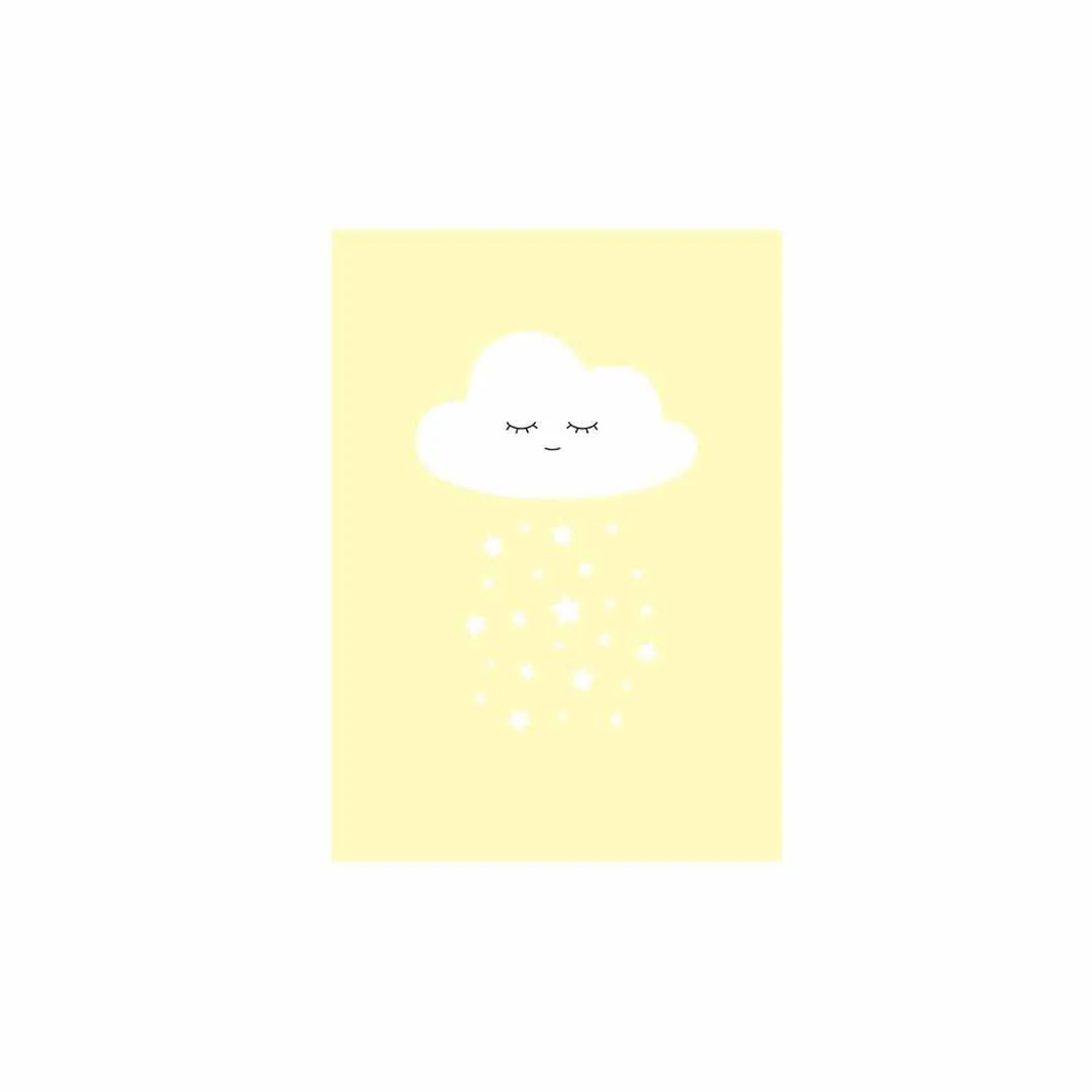 Snuz Cloud Nursery Print - Yellow
