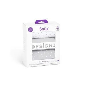 Snuz Crib Bedding Set - Grey Spots - 3 Pack