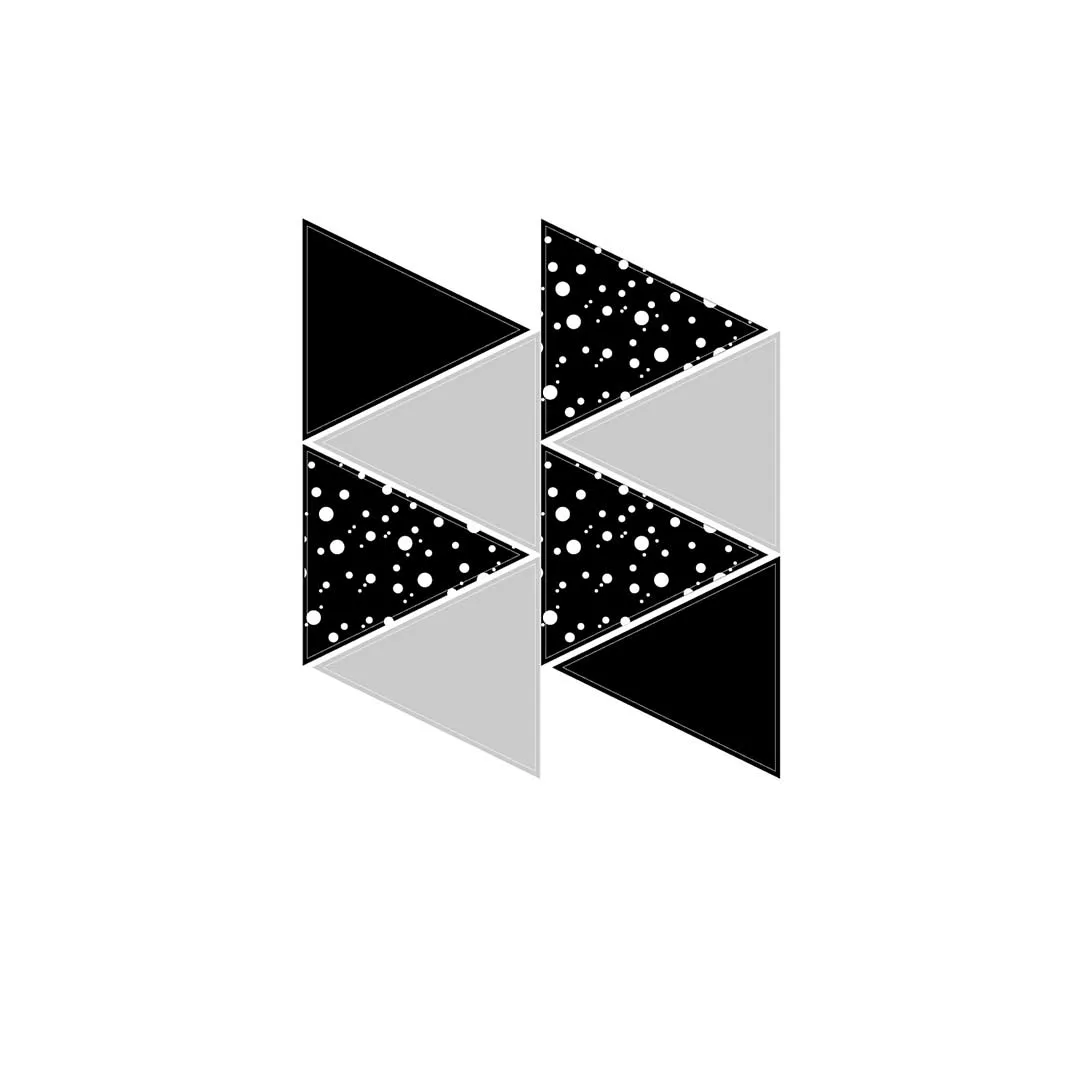 Snuz Nursery Wall Stickers - Geometric Triangles