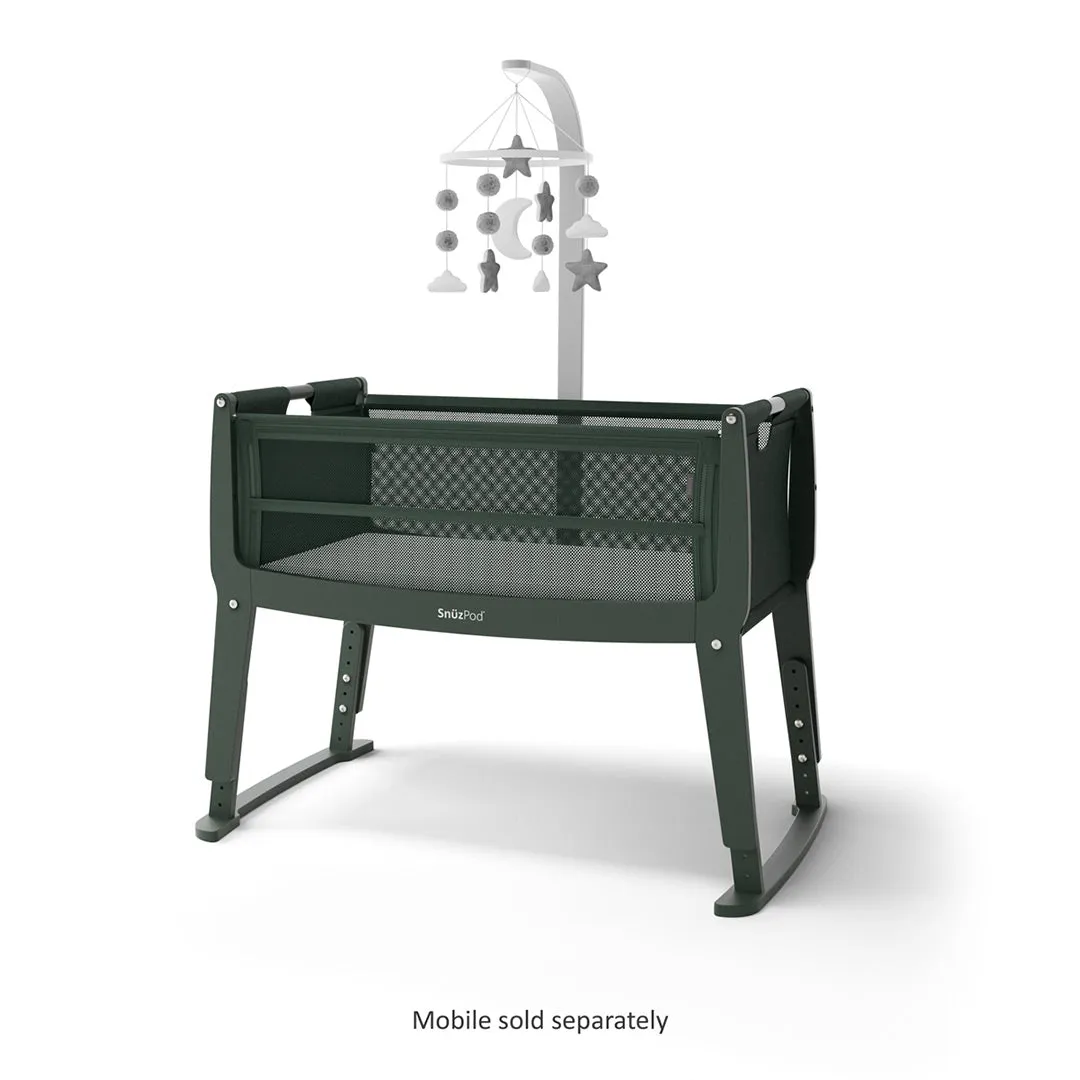 Snuz SnuzPod Studio Bedside Crib - Berlin Green