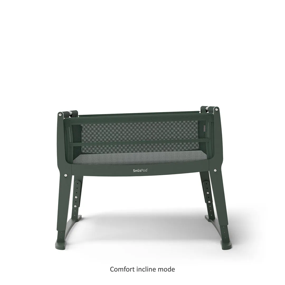 Snuz SnuzPod Studio Bedside Crib - Berlin Green