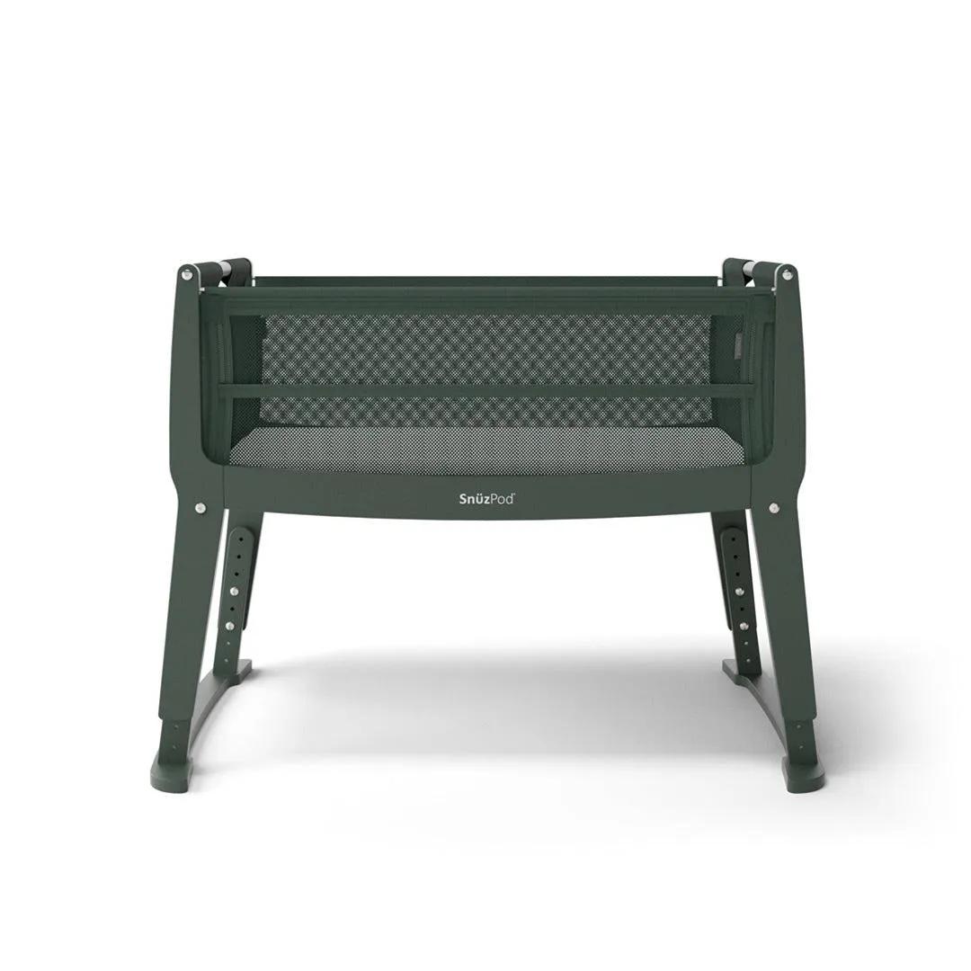 Snuz SnuzPod Studio Bedside Crib - Berlin Green