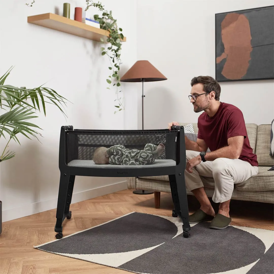 Snuz SnuzPod Studio Bedside Crib - Brooklyn Graphite
