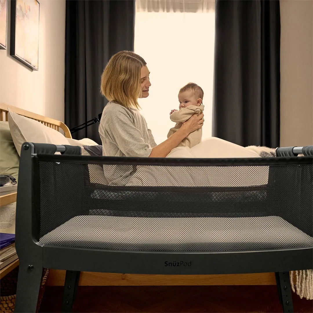 Snuz SnuzPod Studio Bedside Crib - Brooklyn Graphite