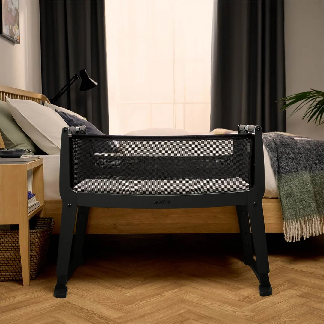 Snuz SnuzPod Studio Bedside Crib - Brooklyn Graphite