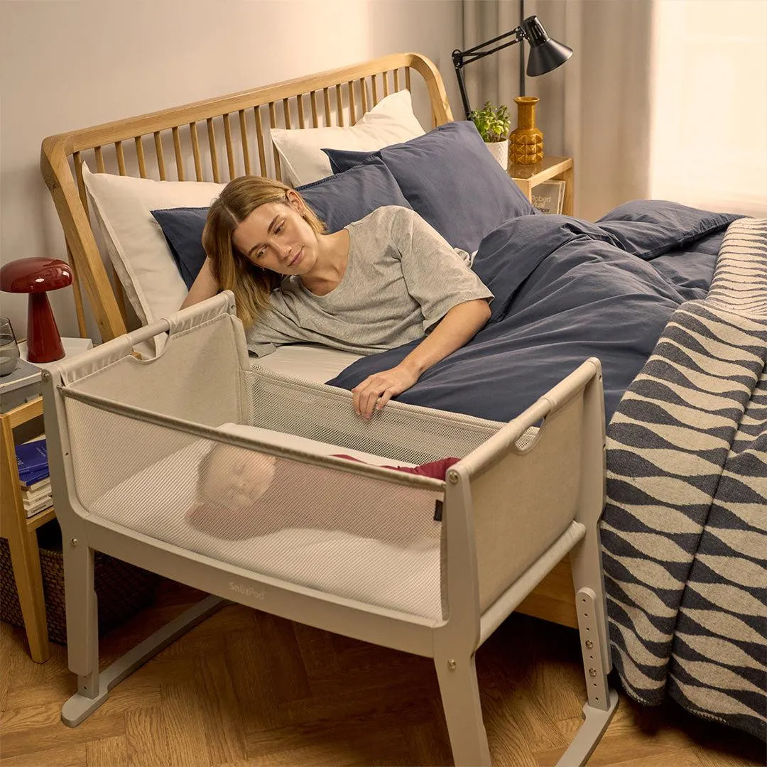 Snuz SnuzPod Studio Bedside Crib - Oslo Grey