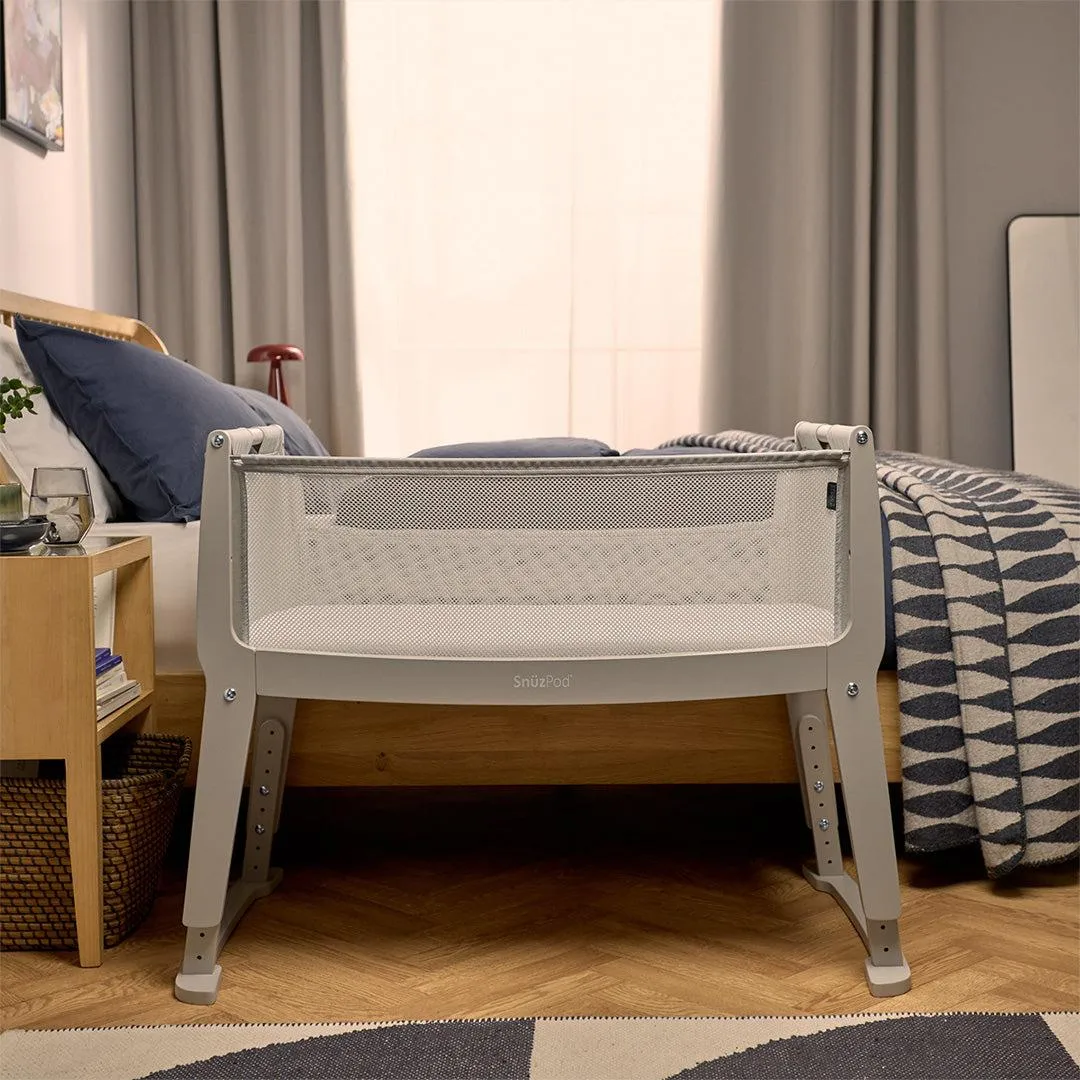 Snuz SnuzPod Studio Bedside Crib - Oslo Grey