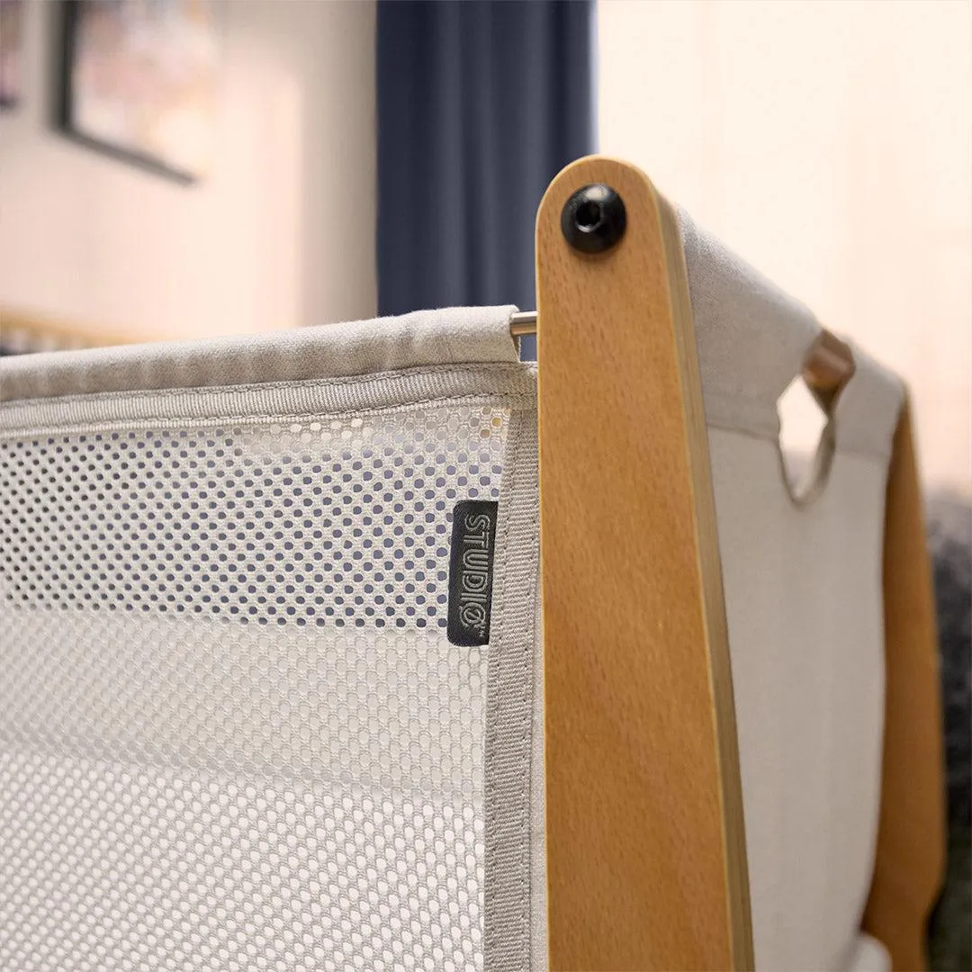 Snuz SnuzPod Studio Bedside Crib - Stockholm Natural