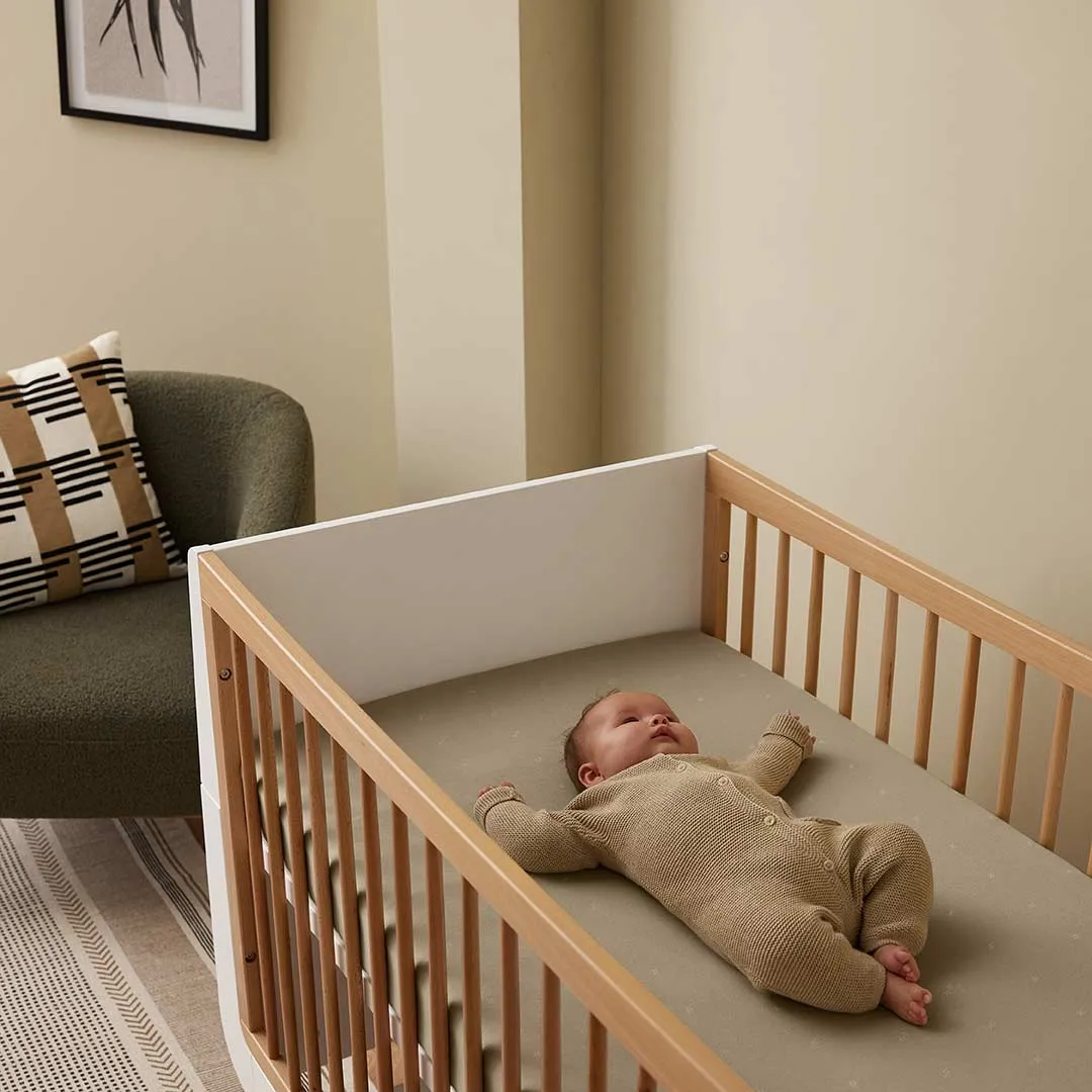 Snuz Twin Pack Cot Bed Sheets - Sage Cross