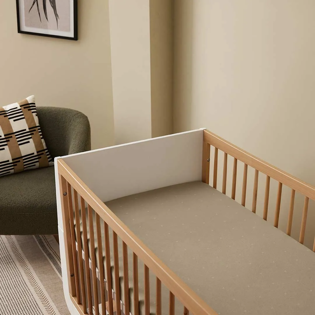 Snuz Twin Pack Cot Bed Sheets - Sage Cross