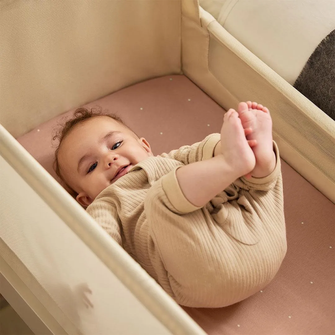 Snuz Twin Pack Crib Sheets - Blush Dot