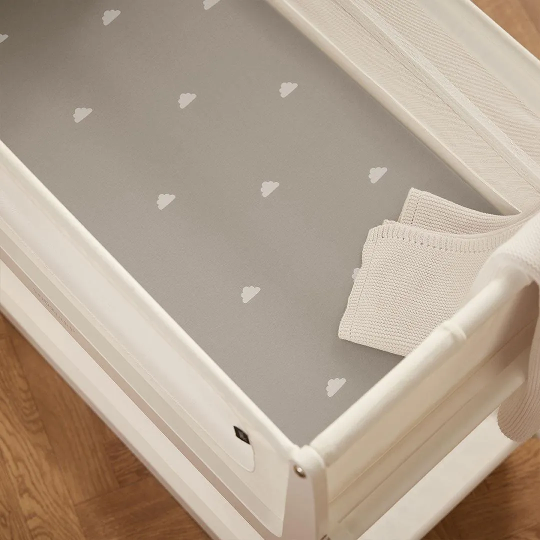Snuz Twin Pack Crib Sheets - Grey Cloud