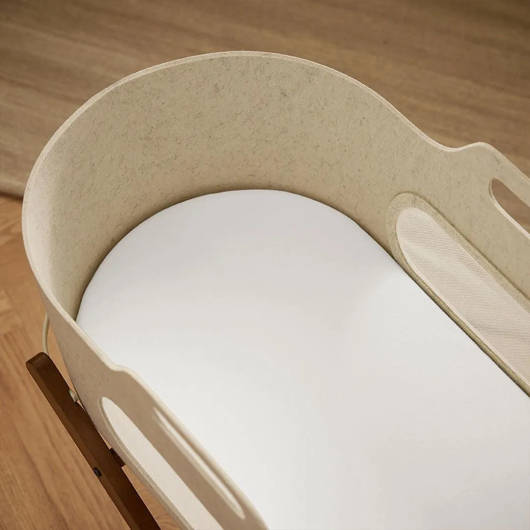 Snuz Twin Pack Moses Basket Sheets - White