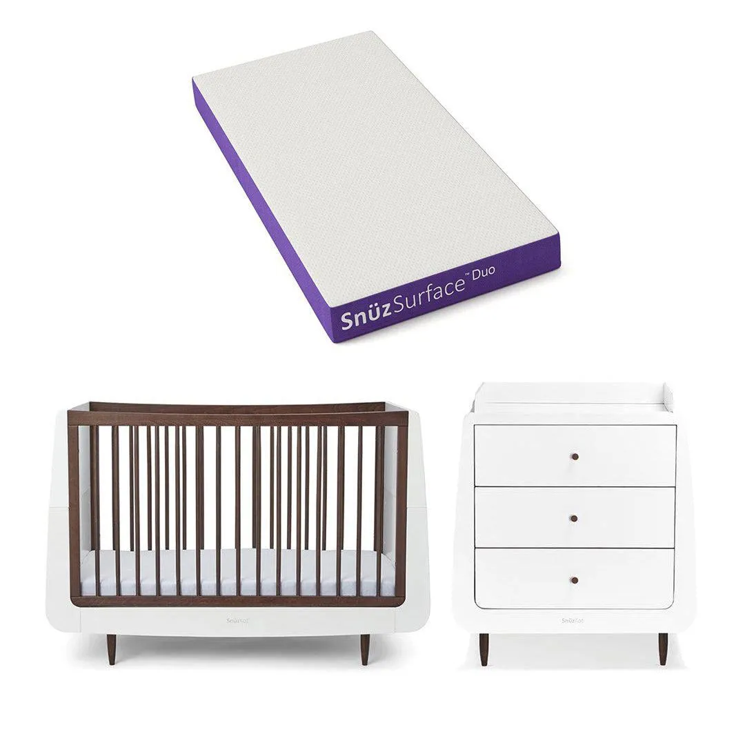SnuzKot 2 Piece Nursery Furniture Set - The Natural Edit - Ebony