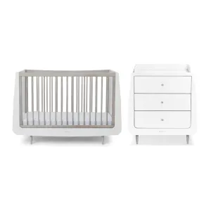 SnuzKot 2 Piece Nursery Furniture Set - The Natural Edit - Silver Birch