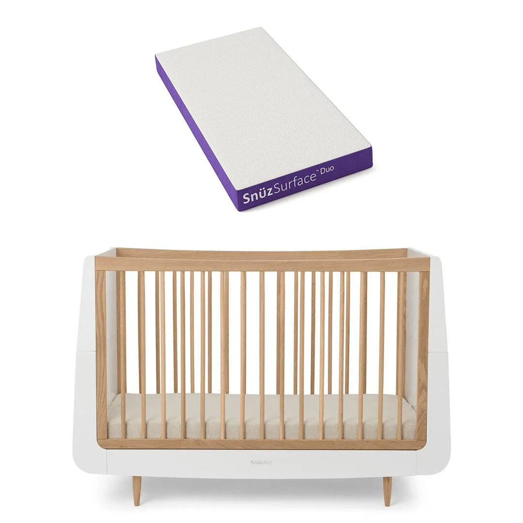 SnuzKot Cot Bed - The Natural Edit - Oak