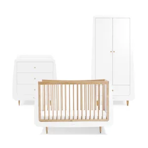 SnuzKot Skandi 3 Piece Nursery Furniture Set - Natural