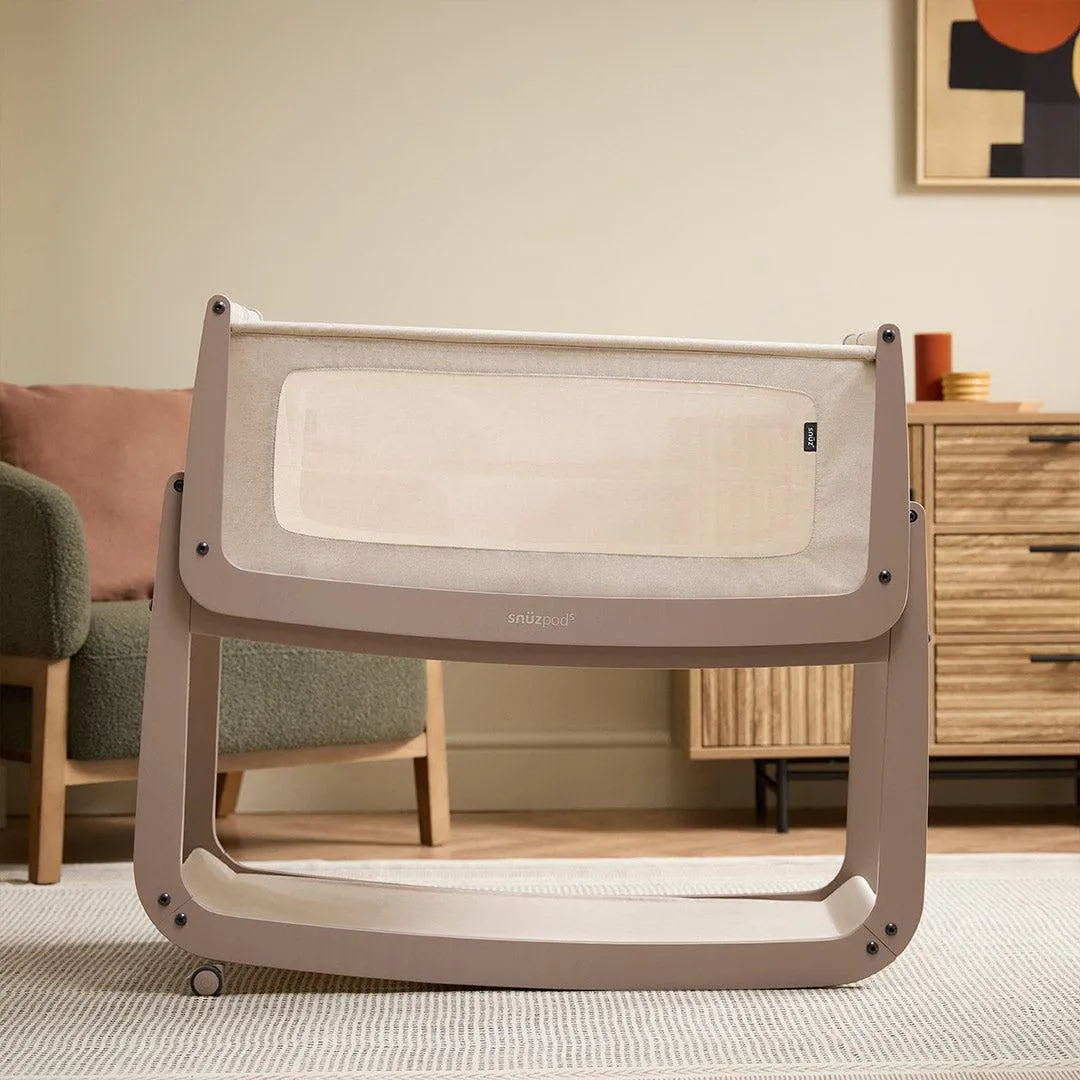 SnuzPod 5 Bedside Crib - Mocha