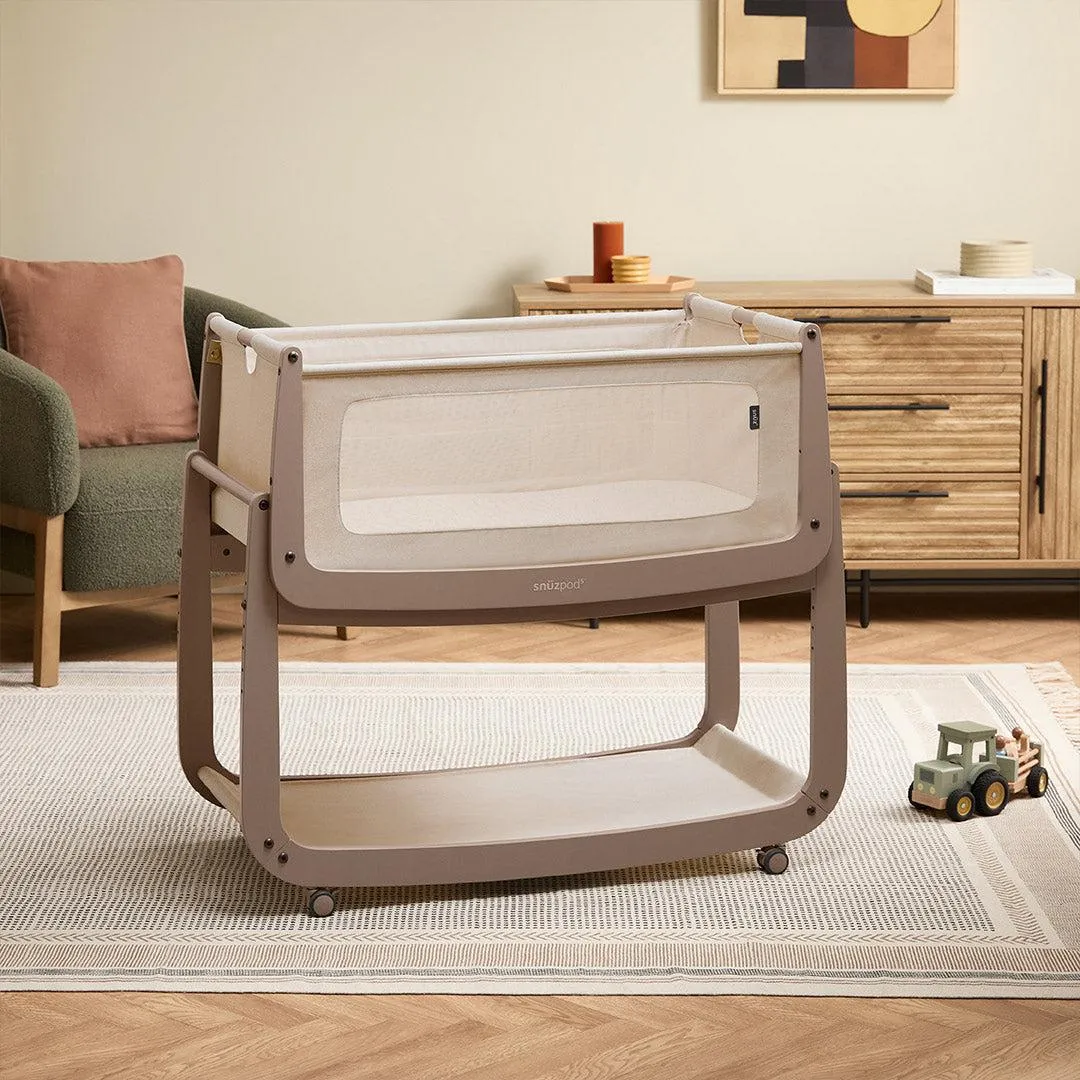 SnuzPod 5 Bedside Crib - Mocha