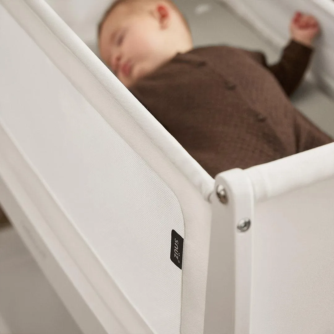 SnuzPod 5 Bedside Crib - White