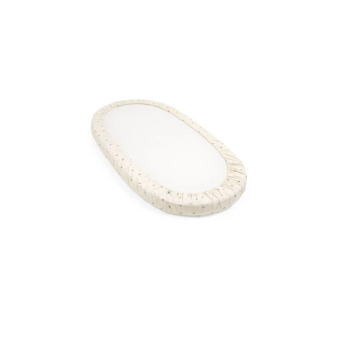 Stokke Sleepi Bed Fitted Sheet - Flower Ecru Osc
