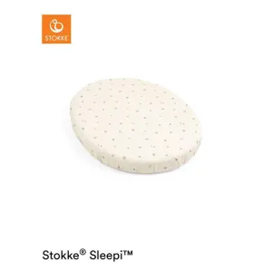 Stokke Sleepi Mini Fitted Sheet - Flower Ecru Osc