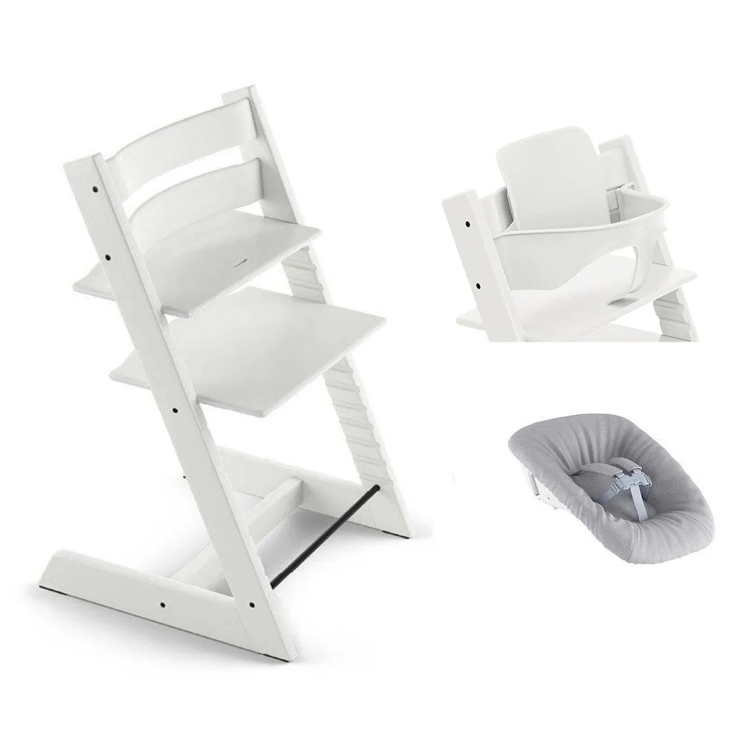 Stokke Tripp Trapp Highchair Newborn   Baby Set Bundle