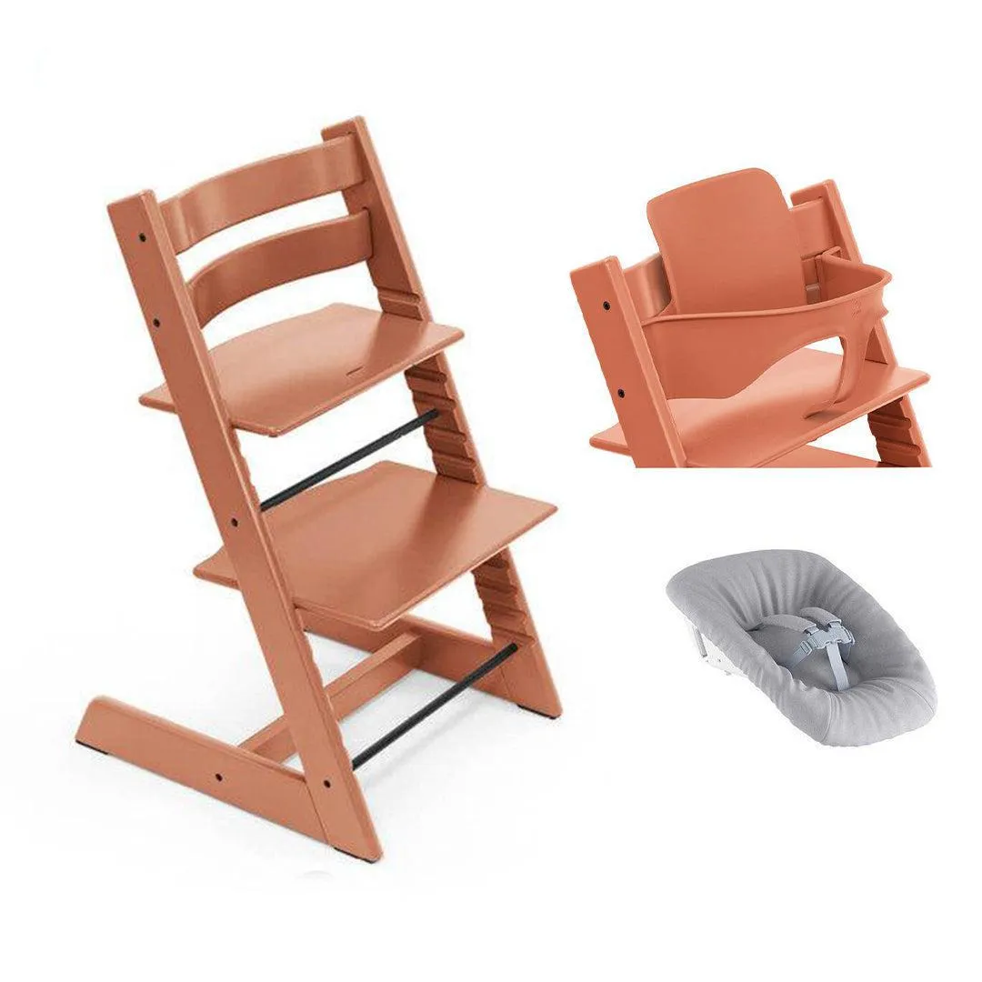 Stokke Tripp Trapp Highchair Newborn   Baby Set Bundle