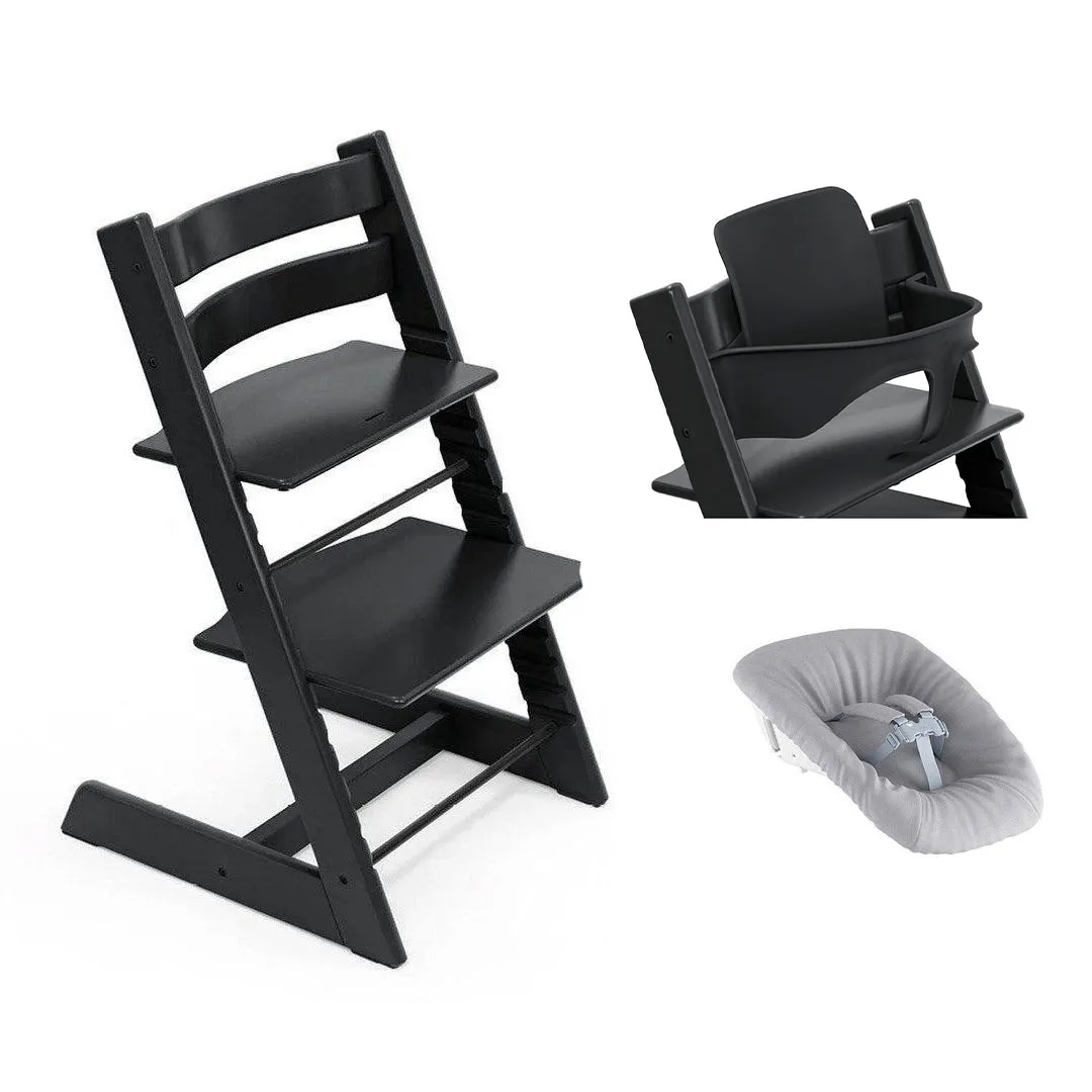 Stokke Tripp Trapp Highchair Newborn   Baby Set Bundle