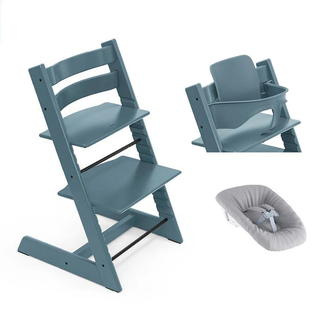 Stokke Tripp Trapp Highchair Newborn   Baby Set Bundle