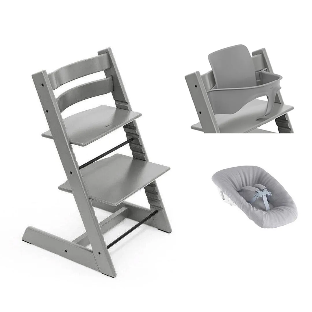 Stokke Tripp Trapp Highchair Newborn   Baby Set Bundle