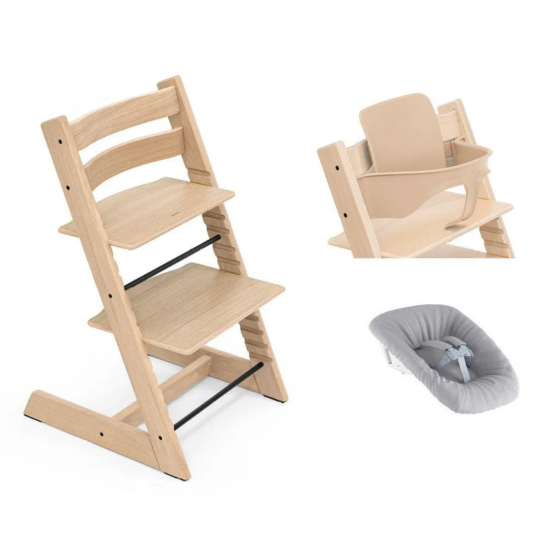 Stokke Tripp Trapp Highchair Newborn   Baby Set Bundle