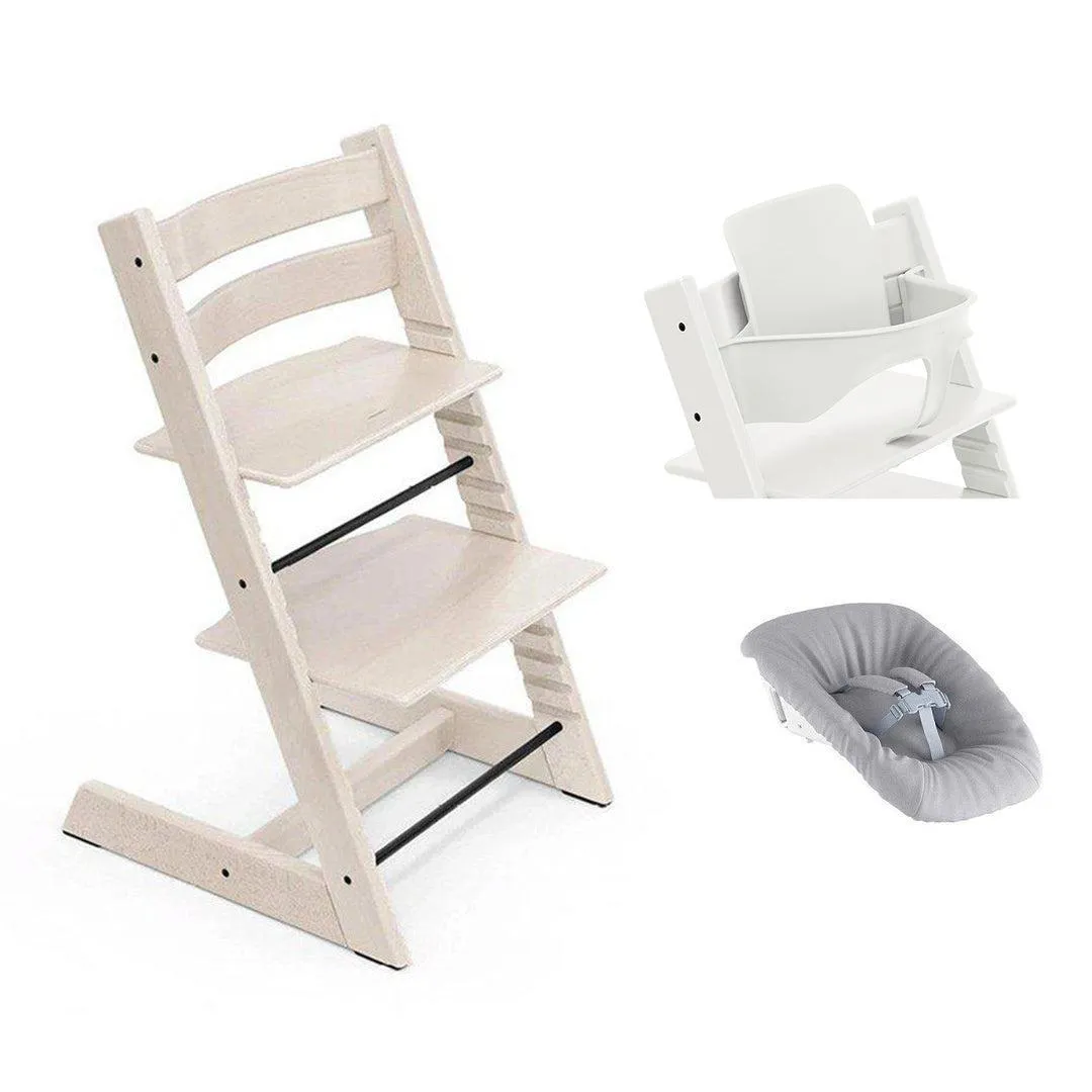 Stokke Tripp Trapp Highchair Newborn   Baby Set Bundle