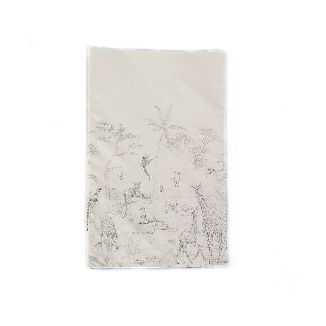 The Little Bumble Co. Anti Roll Changing Mat - Animal Paradise