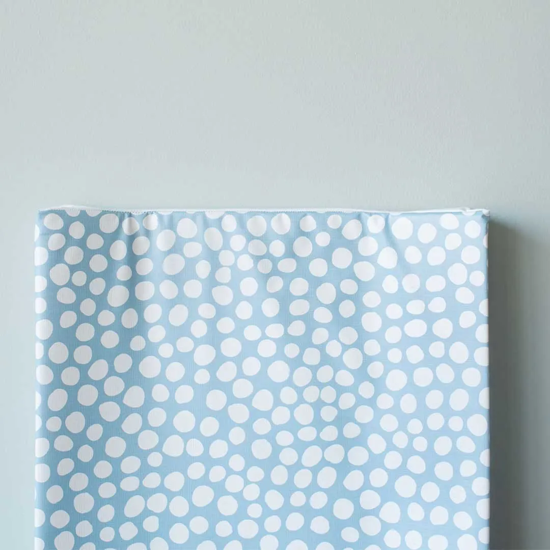 The Little Bumble Co. Anti Roll Changing Mat - Dotty - White   Blue
