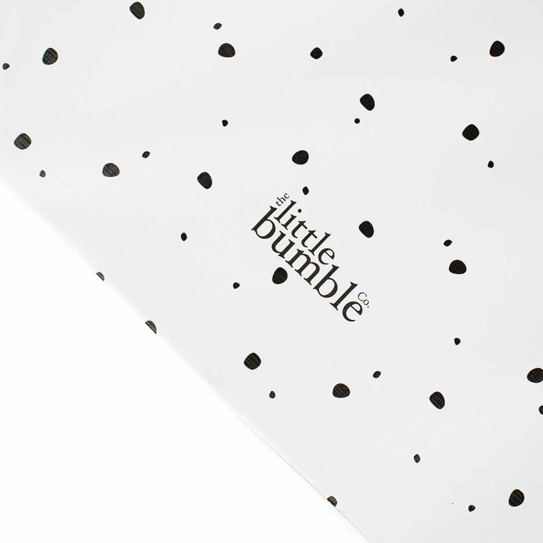 The Little Bumble Co. Anti Roll Changing Mat - Mini Dots - Black