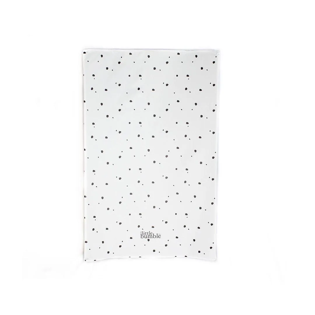 The Little Bumble Co. Anti Roll Changing Mat - Mini Dots - Black