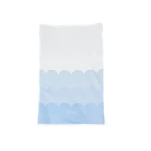 The Little Bumble Co. Anti Roll Changing Mat - Scallops - Blue